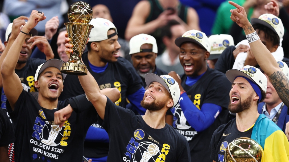 Warriors pull away from Celtics, 103-90, win NBA title in six games